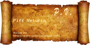 Piff Veturia névjegykártya
